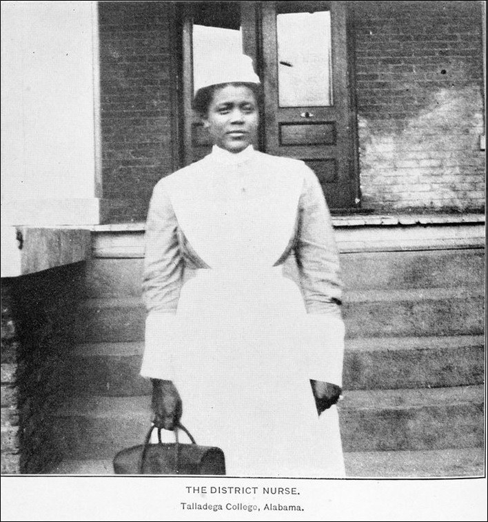The district nurse; Talladega College, Alabama