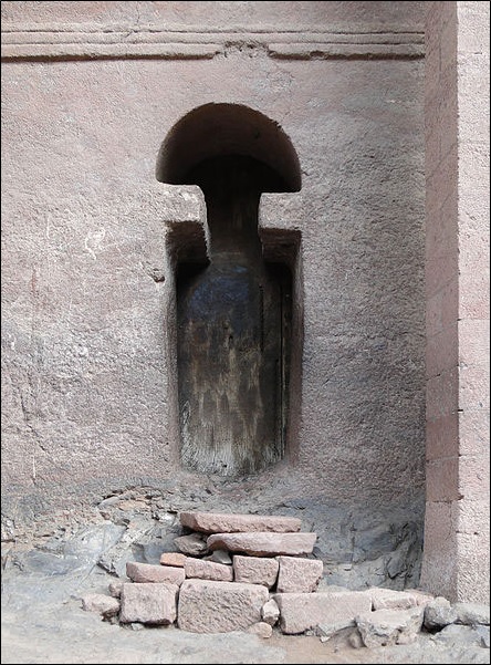 A door of Biet Medhane Alem, Lalibela, Ethiopia