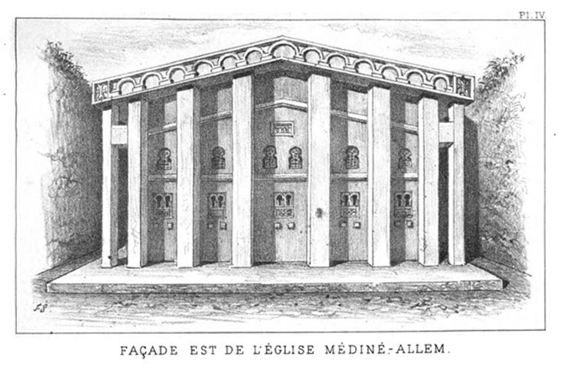 Façade est de L'église médiné-allem