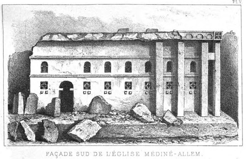 Façade sud de L'église médiné-allem