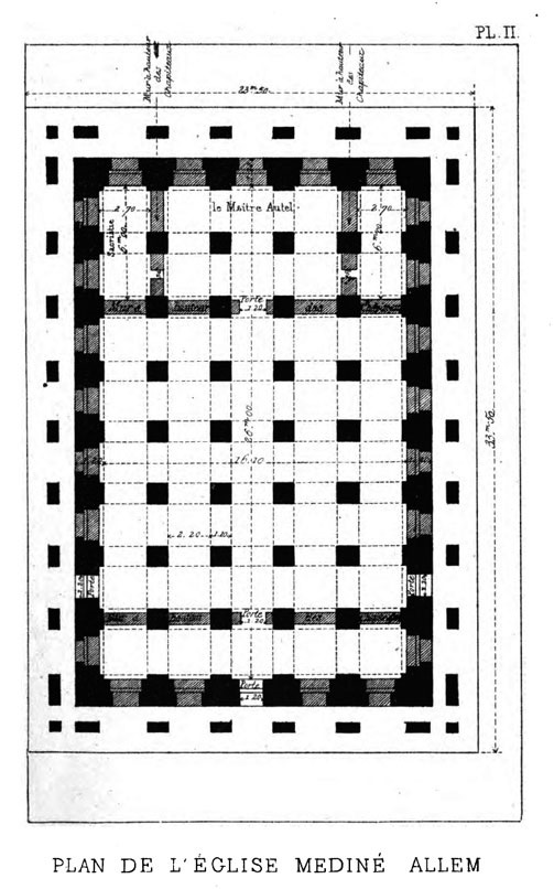Plan de L'église médiné-allem
