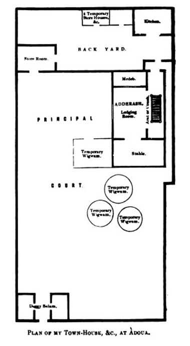 Plan of my town-house, & c., at Àdoua