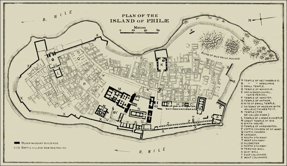 Plan of the Island of Philæ