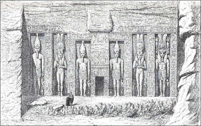 Façade of the smaller temple at Ipsamboul