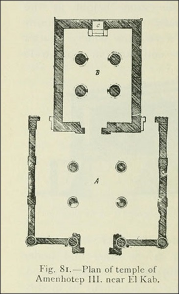Plan of temple of Amenhotep III. near El Kab