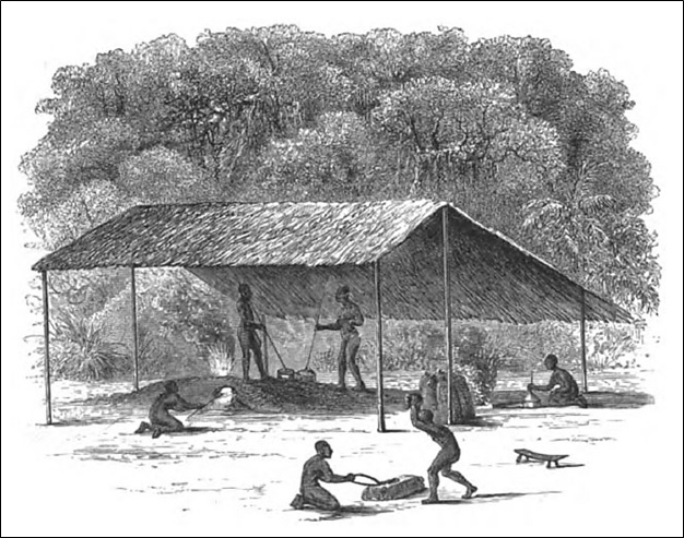 A forge and smithy at Wane-Kirumbu, Uregga
