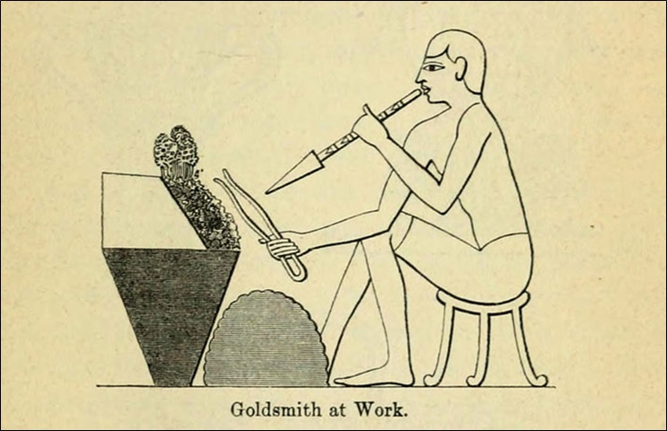 Goldsmith at work