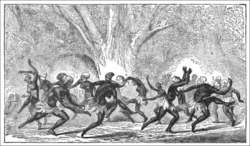 Wedding dance of Angola girls
