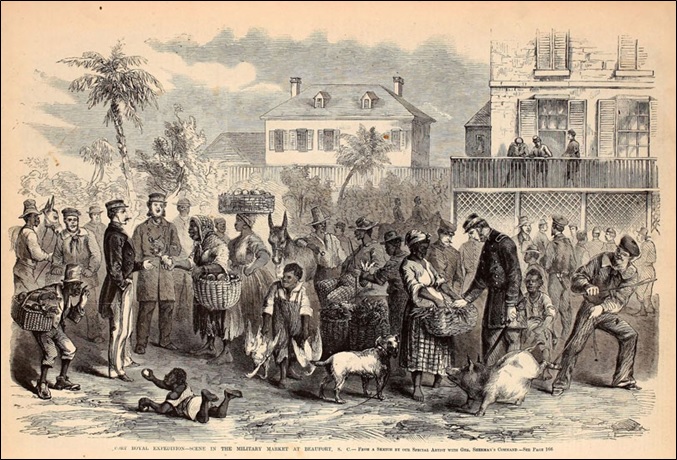 Port Royal Expedition— scene in the military market at Beaufort, S.C.