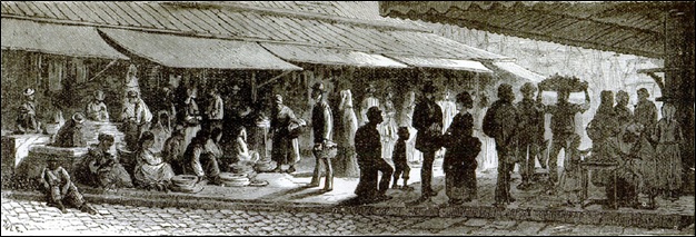 "The french market at sunrise on sunday morning.”