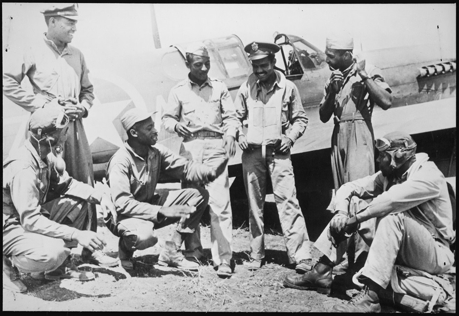 Pilots of a U.S. Army Air Forces Fighter Squadron