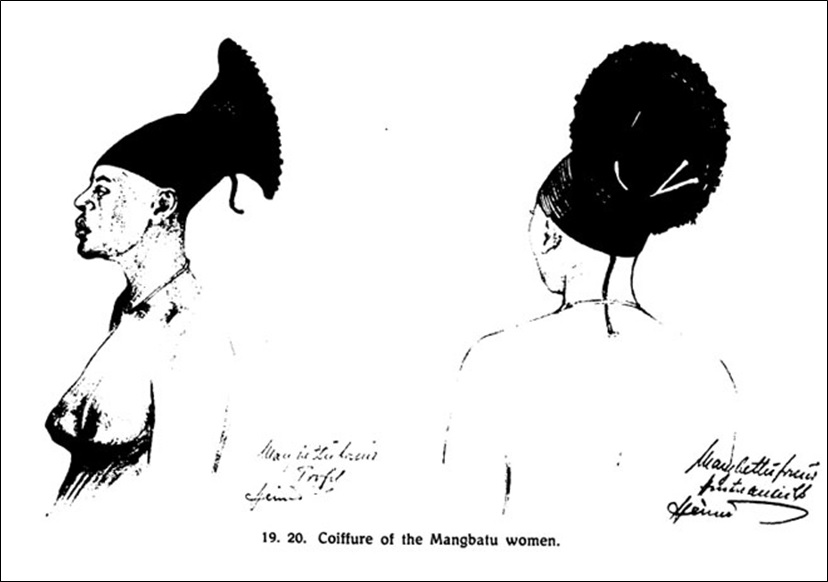 Coiffure of the Mangbatu women