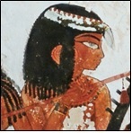 The three musicians, Tomb of Nakht, Thebes
