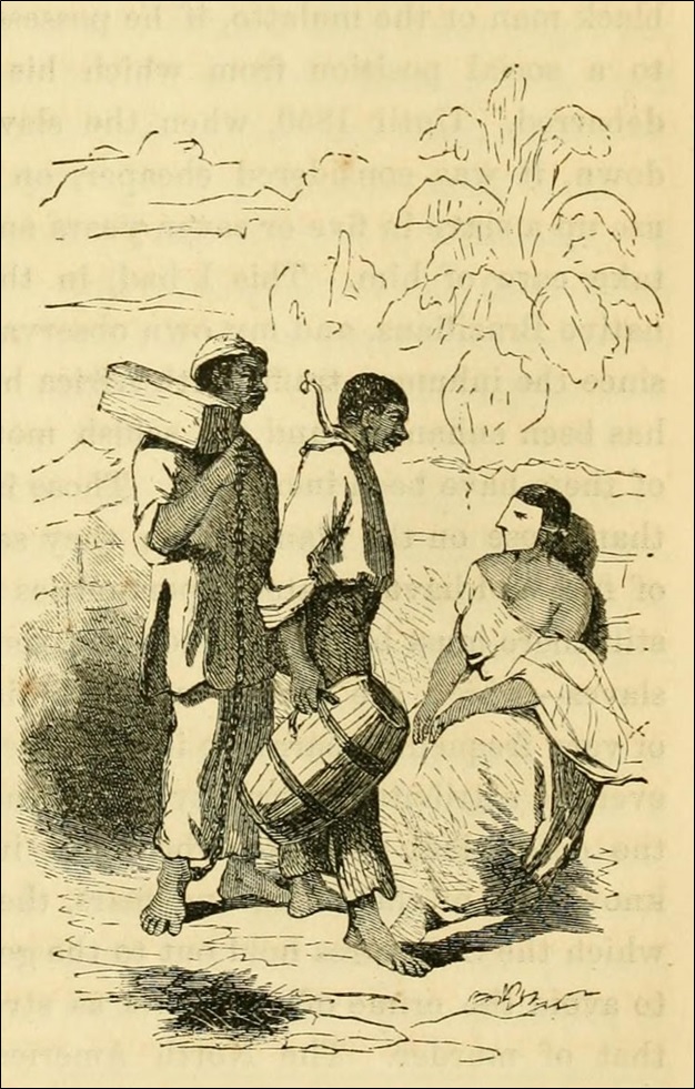 The log, iron collar, and tin mask