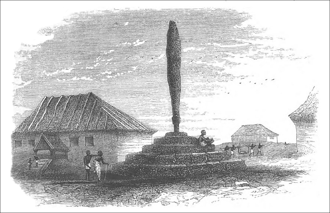 Whipping post for slaves at Tete
