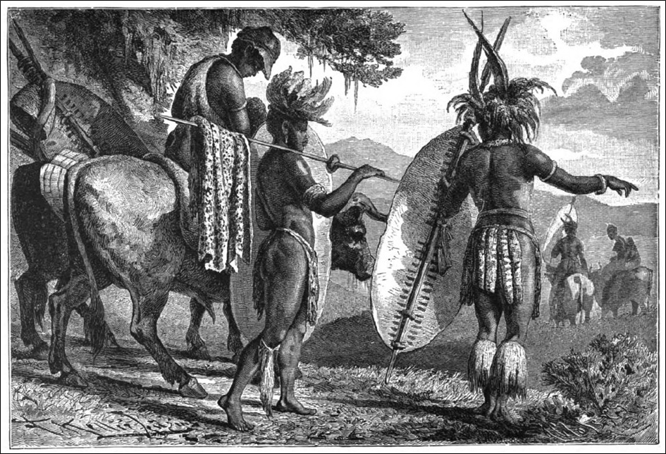 A-Southern-African-family-on-the-march