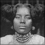 A Woman of the Antànkàrana Tribe N.W. Madagascar and Woman of Antanosy Tribe, S.E. Madagascar