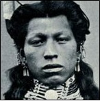 A North American indian in full dress