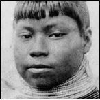 Portrait of Ruby Tigertail, sister of Charlie Tigertail - Chokoloskee, Florida.
