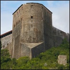 The Citadelle Laferrière, near Milot in Haiti, seen from the access path.