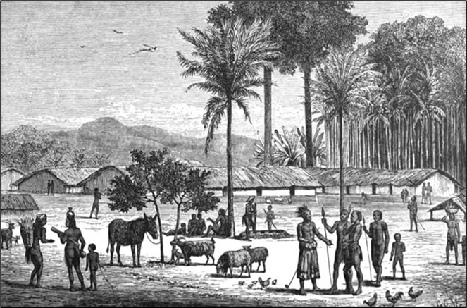Village Scene in Southeast Manykma