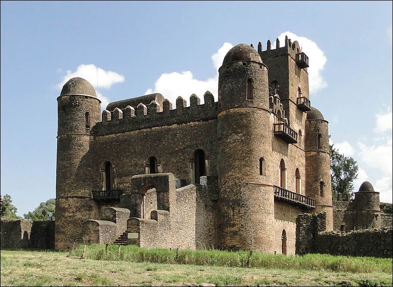 Fasilides Palace in the Fasil Ghebbi, Gondar, Ethiopia