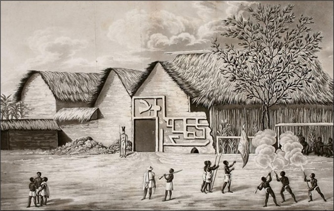 The palace of Cuso Adoom the King's Nephew; the author’s temporary residence at Coomassie