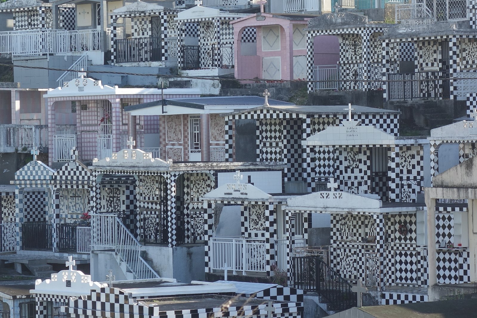 Cemetery in Morne-à-l'Eau, Guadeloupe