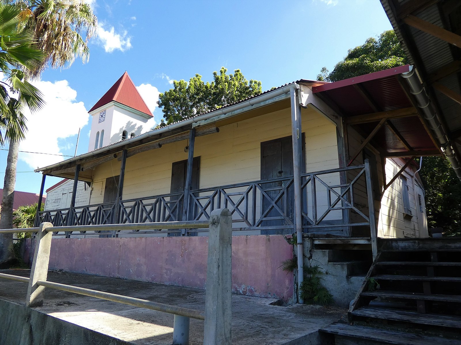 View of the Presbytery at Deshaies