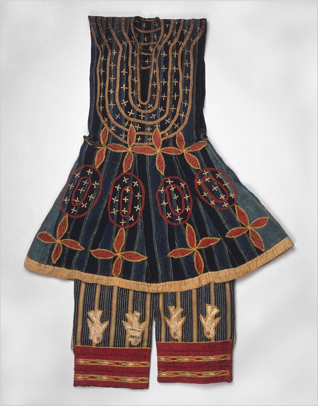 Robe (Kansawu) and Trousers, from 3 Piece Royal or Noble Costume